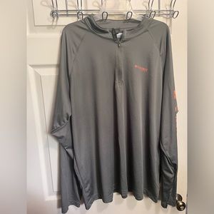 XXL Men’s Columbia PFG Omnishade 1/4 zip long sleeve